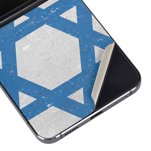 Israel Flag Distressed Galaxy Z Flip5 5G Skin